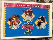 1992 Upper Deck Comic Ball 3 #118 “Big Game Break Down”/Abbott/Griffey Sr/Grif
