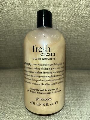PHILOSOPHY~3 in 1 SHOWER GEL FRESH CREAM Warm Cashmere~ 16 OZ New