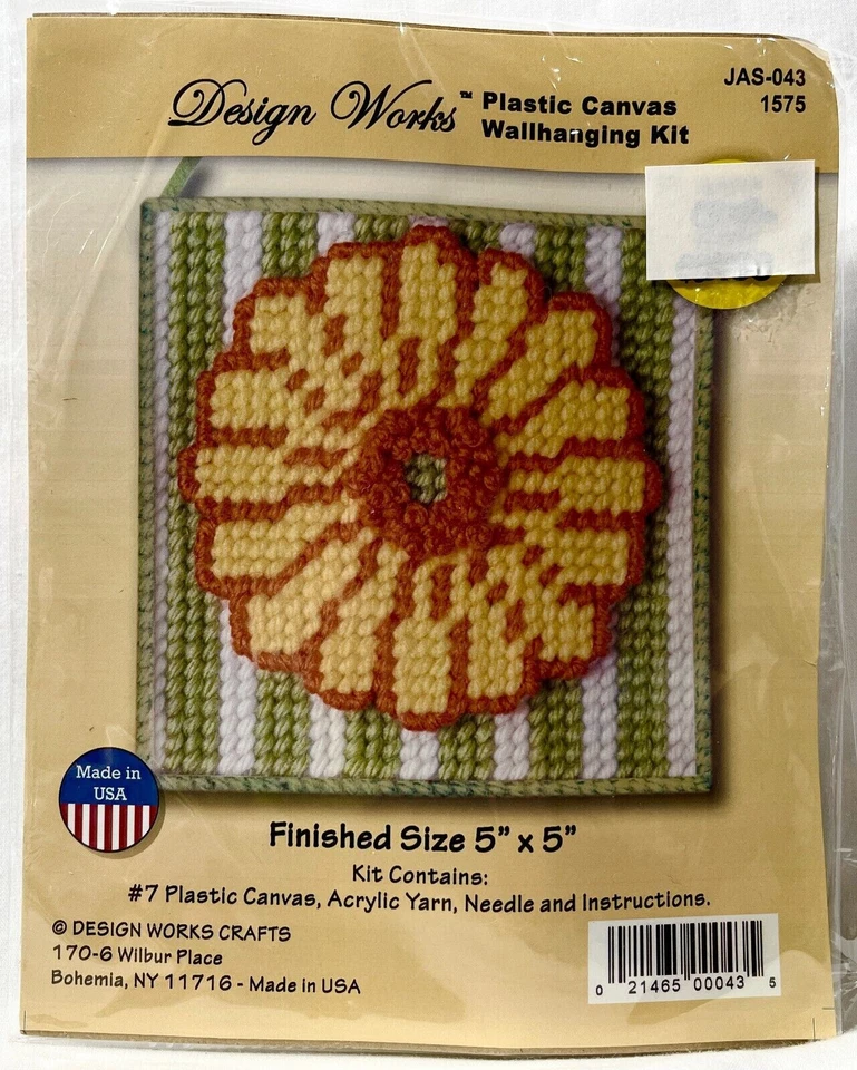 NUEVO 2000 Design Works Daisy JAS-043 Kit de Colgador de Pared de Lona de Plástico 5x5 12188 Foto 2 de 3