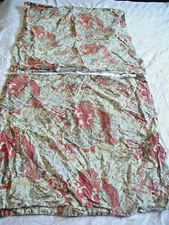 POTTERY BARN HARPER PAISLEY GREEN Organic Cotton set of  2 EURO PILLOW SHAMS