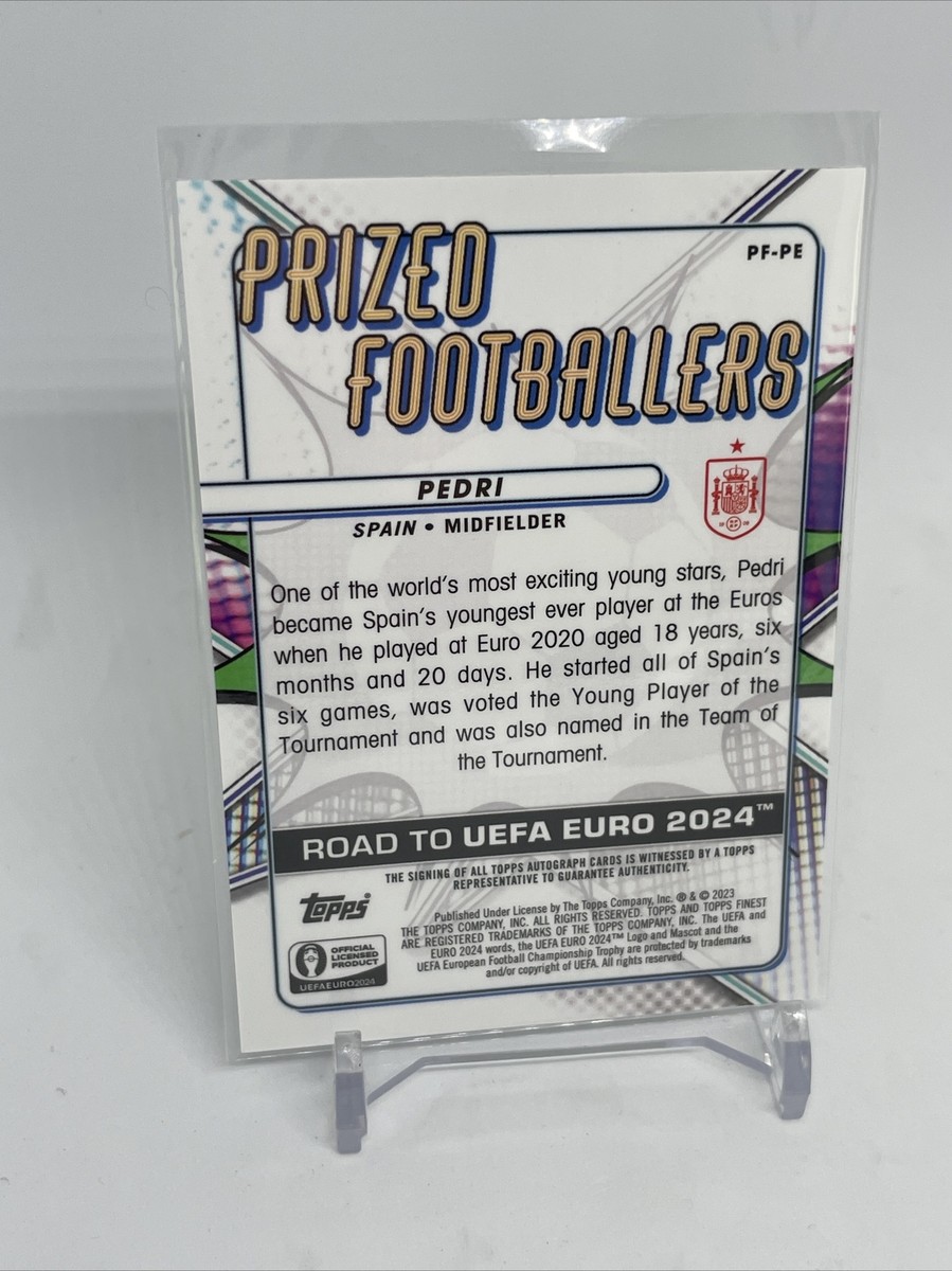 2023 TOPPS FINEST ROAD TO UEFA EURO 2024 PEDRI PRIZED 2023 TOPPS FINEST ROAD TO UEFA EURO 2024 PEDRI PRIZED