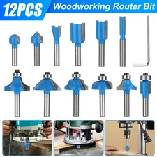 Carbon Milling Cutter Router Bit Set 1/4-inch Shank Tungsten Carbide Router Bits