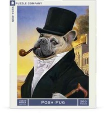 Posh Pug 500 Piece Jigsaw Puzzle NYPC New