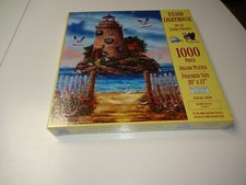 SunsOut Island Lighthouse 1000 Piece Puzzle New