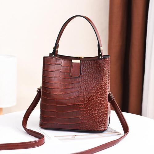 Vintage Leather Handbag Large Capacity Women Tote Bag Shoulder Crossbody Bags - Picture 22 of 30