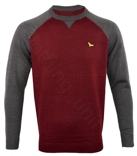 Herren Qualität Rundhals Raglan Strick Pullover Strick Winter Oberteil M-XXL  - Bild 5 von 7