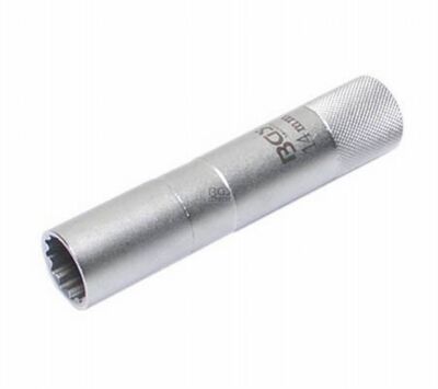 BGS Zündkerzenschlüssel 14 mm Zündkerzennuss Steckschlüssel Zündkerzen Nuss 3/8''