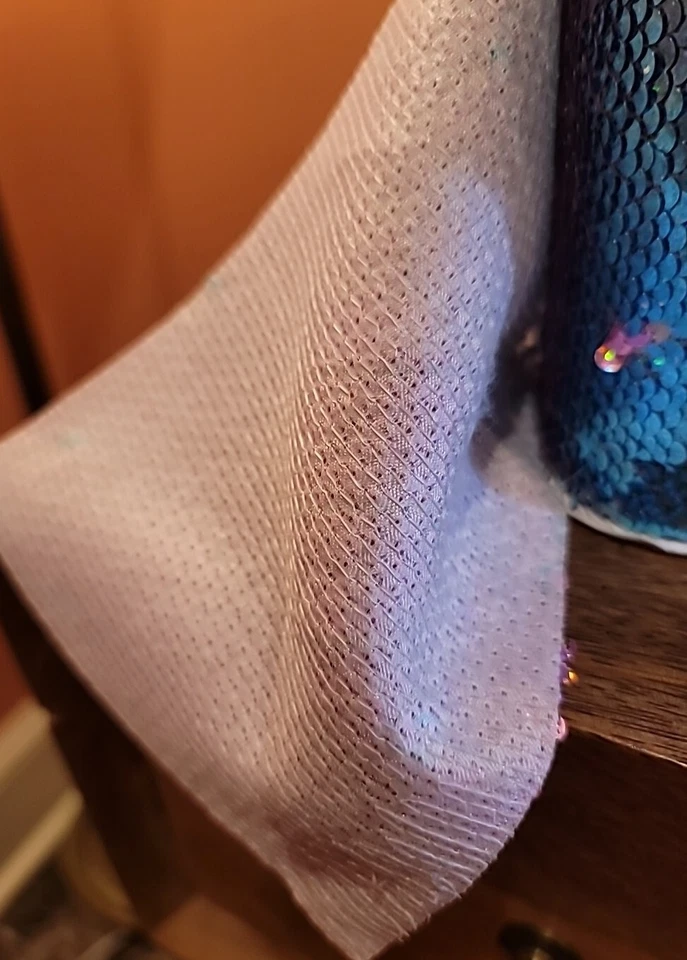 Turquoise/Pink Mermaid Flip Up Sequins Fabric Reversible Pillows-5x35inches - Image 4 of 4