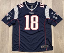 Matthew Slater New England Patriots Nike Blue #18 Jersey - XL