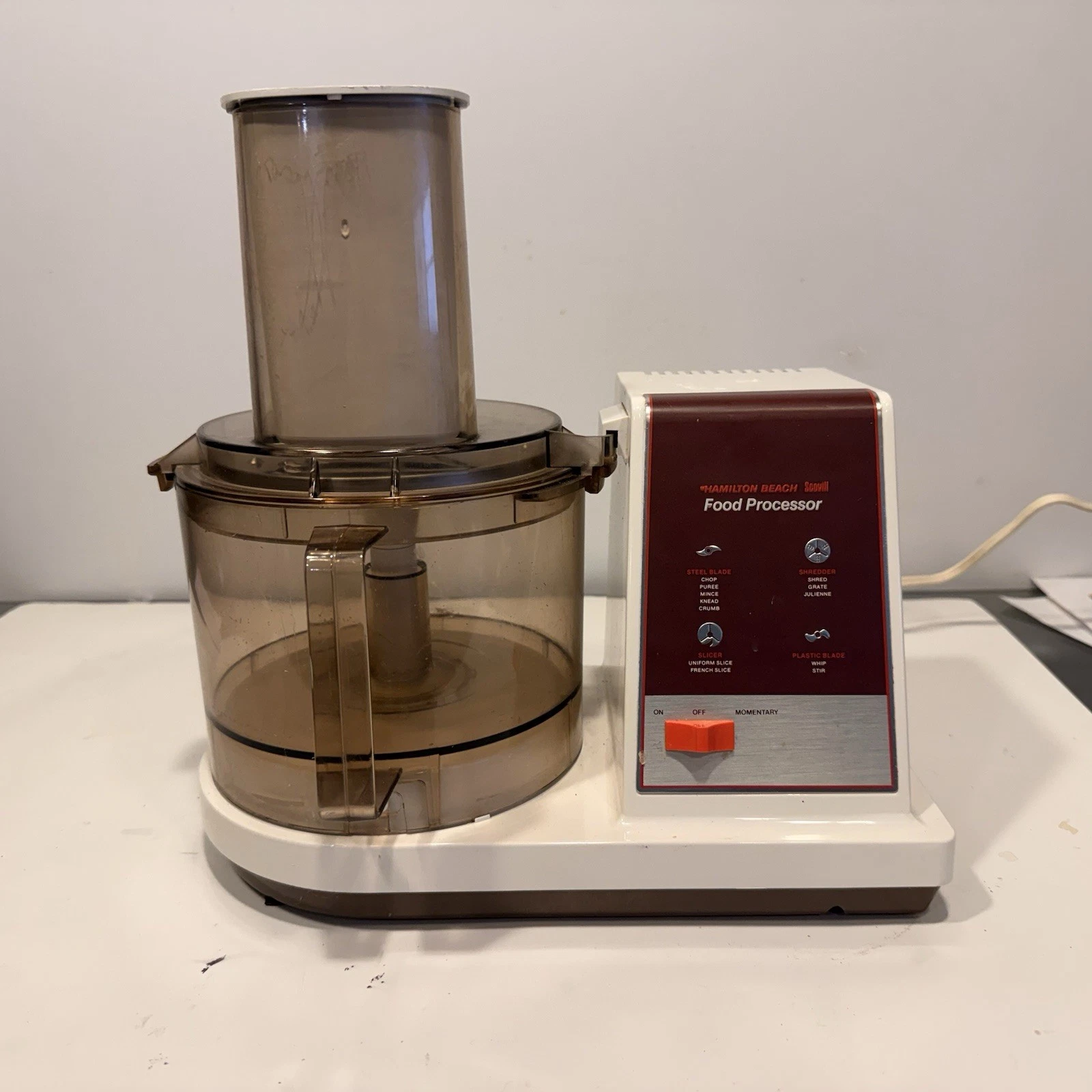 Vintage Hamilton Beach Scovill Food Processor Model 707 Tested Works