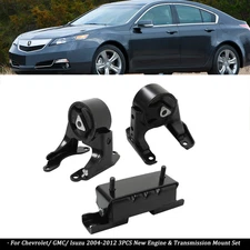 For Chevrolet/ GMC/ Isuzu 2004-2012 3PCS New Engine & Transmission Mount Set