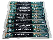 10-Orange Cyalume Chemlight Light Sticks 12-HR, EXP: 07/2027 Glow Stick