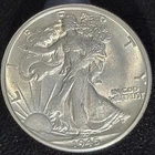 1945 D Denver Mint Mark 50C Walking Liberty Half Dollar Nice High Grade