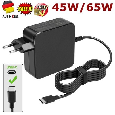 45W/ 65W USB C Laptop Netzteil Ladekabel Ladegerät Für ASUS Dell Lenovo HP PC