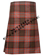 Scottish Handmade Traditional County Down Tartan 8 Yard kilt For Men's