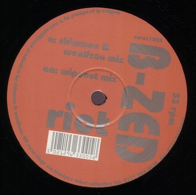 B-Zed - Riot - UK 12'' Vinyl - 1996 - NU recordings