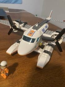Lego City Coast Guard Plane 60015 Plane And Pilot 100% Complete Without Boat