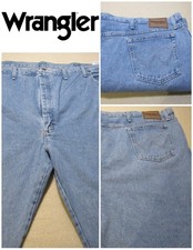 Wrangler Men’s Jeans Blue Regular Fit Straight Leg 54 W / 28L SKU 22094