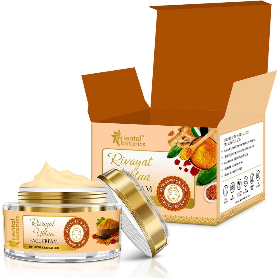 Crema facial Oriental Botanics Rivayat Ubtan para piel radiante 50 g Foto 2 de 4