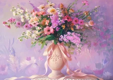 Elegant Floral Bouquet Wall Art Poster for Home Decor Premium Quality