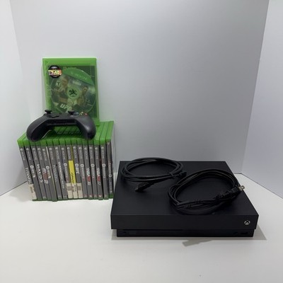 Microsoft Xbox One X 1TB Console Lot With Cords,1 Wireless Controller, +17 Games