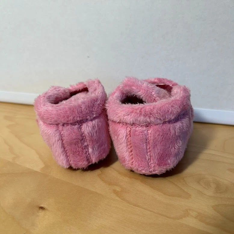 UGG Infants Bixbee Fleece Boots Pink Faux Fur Rubber Sole 2/3 6-12M Baby - Image 4 of 4