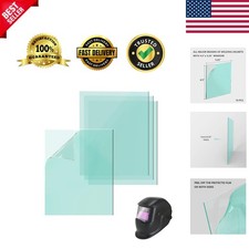 4.5" X 5.25" Welding Helmet Cover Lens,10 Pcs Outside Replacement Clear Lens ...