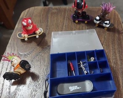 vintage tech deck dudes tony hawk skate park ramp parts skateboards and toolbox