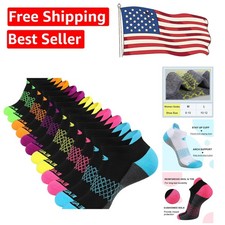 Elegant Argyle 6-Pair Womens Ankle Sock Set - Cushioned for Ultimate Comfort
