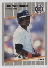 1989 Fleer Lou Whitaker #151 1b3b