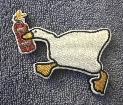 PEACE WAS NEVER AN OPTION GOOSE 2x2 Embroidered Morale Patch Hook Backing New