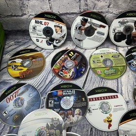 Xbox Video Games Lot Of 60 - Untested / 1 Xbox Brand Cd Holder Some Cases.