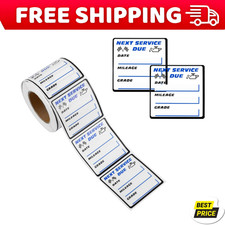 300pcs Car Oil Change Stickers For Windshield Next Service Due Sticker2x2