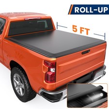 5ft Soft Roll Up Truck Bed Tonneau Cover For 2004-2014 Chevy Coloradogmc Canyon