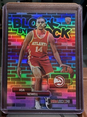 2025-26 Topps NBA Hoops - Asa Newell Block by Block #BYB-23 Case Hit SSP - Hawks