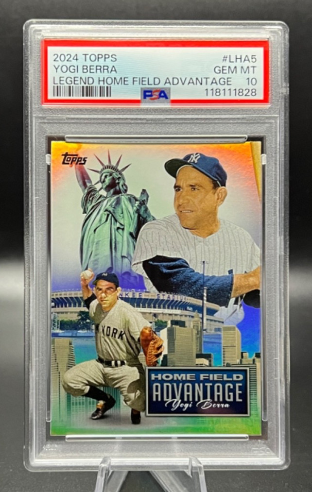 2024 Topps Legendary Home Field Advantage YOGI BERRA #LHA-5 RARE GEM MINT 10!