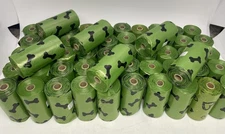 54 rolls Dog Pet Poop Waste Bags Green Scented 15 bags/roll x54 (810 bags) *NEW*