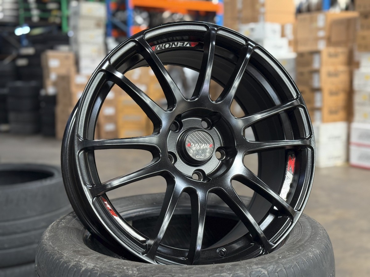 Used Genuine 17x8 ET37 LENSO VENOM (4 wheel) 5x114.3 fit Toyota