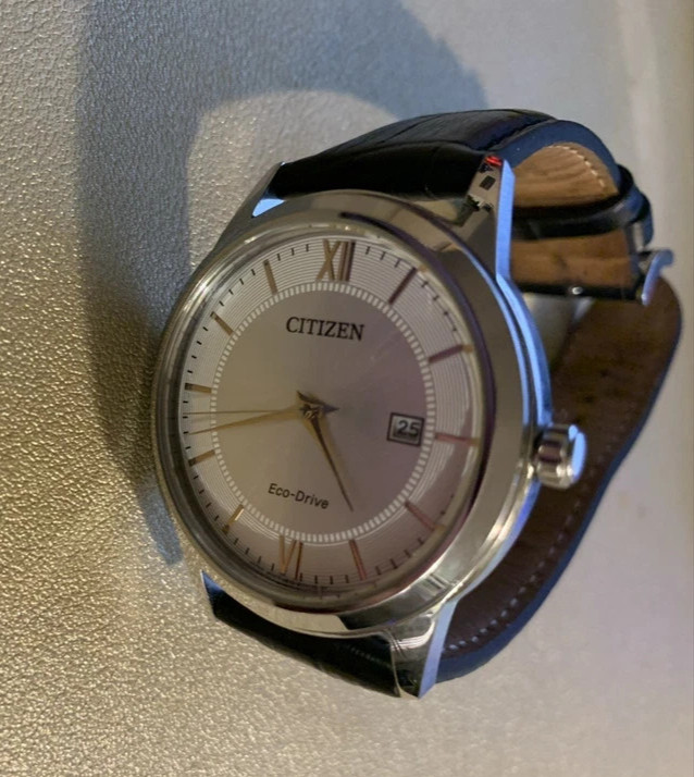 Citizen Eco-Drive Watch J810-S095662 With Date, Leat… - Gem