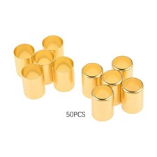 Brass Ferrules 0.625in ID x 1in for Air Hose Torch Hose Acetylene Hose- 50 Pack