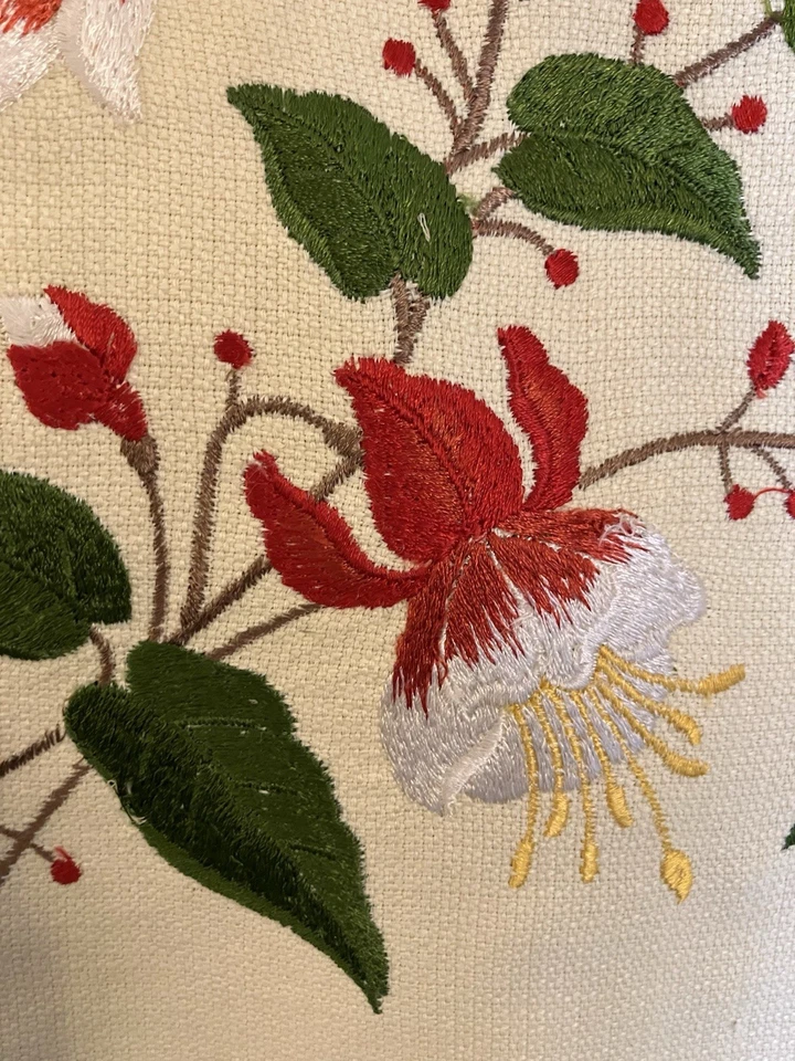 Handmade Embroidered Pillow Covers. Set Of Two. 22”x16 - Image 3 of 4