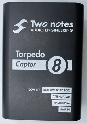 Two Notes Audio Engineering Torpedo Captor 8 reaktive Box (sehr guter Zustand, kostenloser UK-VERSAND)