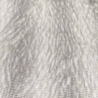 Super Luxus Webpelz Stoff Material - Creme mit schwarzen gestreiften Flecken