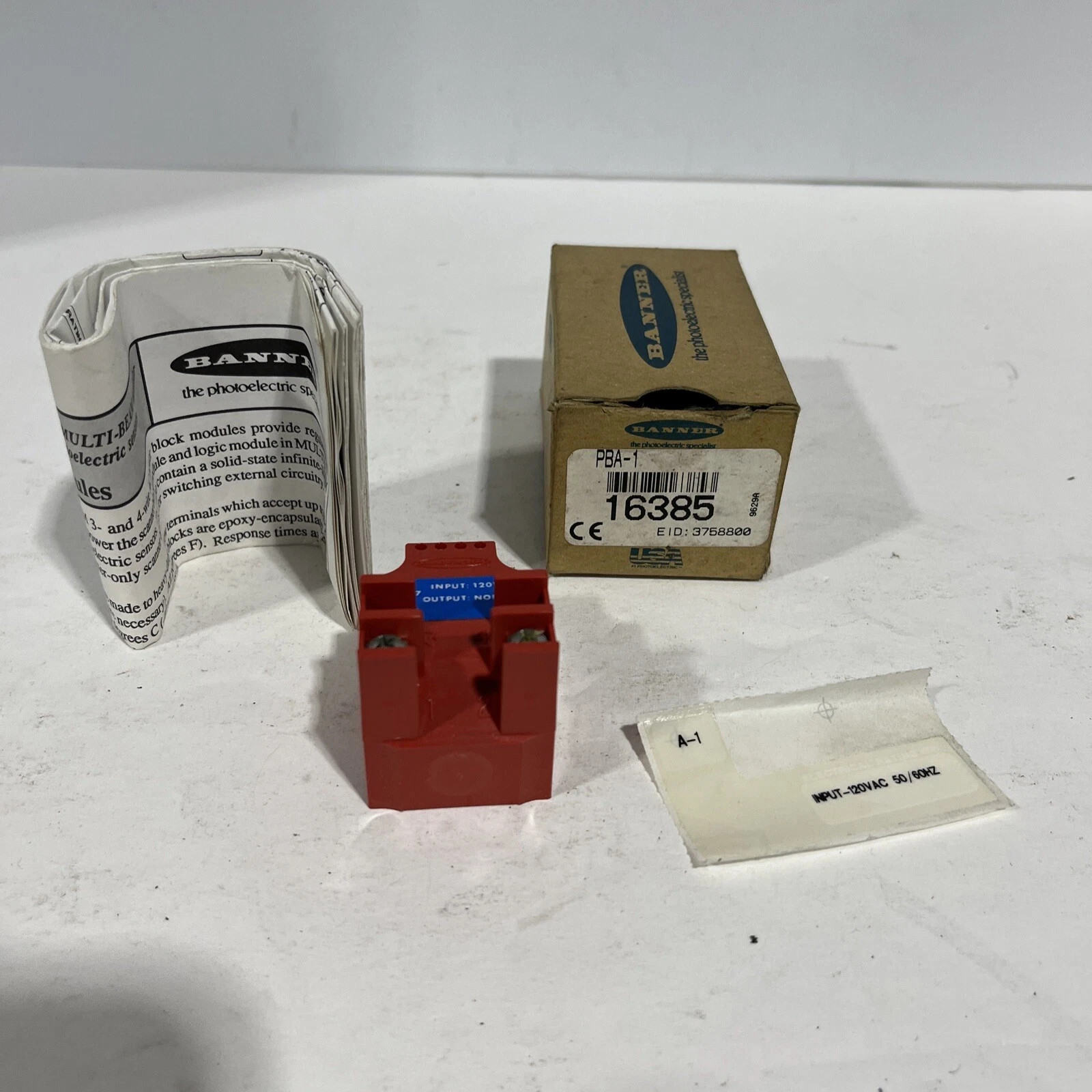 Banner PBA-1 Multi Beam Power Block, New (Q)