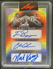 2024 Leaf Electrum Travis Bazzana Charlie Condon Nick Kurtz Power Auto #/49