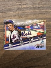 2025 Bowman Draft  Mitch Voit Draft Night Refractor Insert /250 NY Mets
