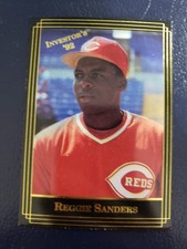 Reggie Sanders Cincinnati Reds 1992 Investor's Journal Gold #56 ODDBALL