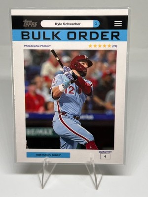 Kyle Schwarber - 2026 Topps Bulk Order Base Set Philadelphia Phillies #BO-5