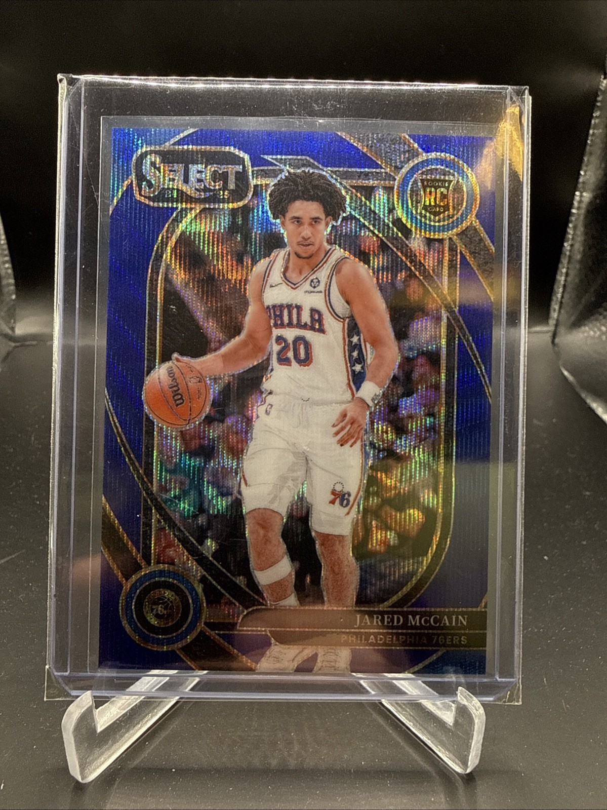 2024-25 Select - Jared McCain Courtside #283 Blue Wave Prizm /75 (RC)