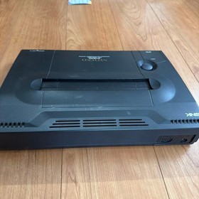 SNK Neo Geo MAX 330 MEGA AES Console Black With Adapter & Cable Tested Used